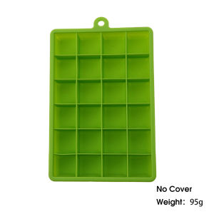 With Lid / No Lid 24-Hole Silicone Ice Tray Square Box Auxiliary Food Puree Cheese Jelly Mold Bar Kitchen Tool Cocktail Cube
