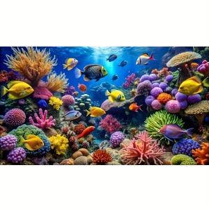 500/1000/1200/2000PCS Jigsaw Puzzle Peaceful Underwater Ocean Life For Adults Ideal For Stress Relief And Relaxation