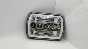 2PCS Jeep Headlights 24V 12V 5x7 LED Car Headlight jeepney accessories lights L300 Headlamp Fog light