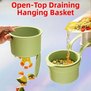 Kitchen Sink Strainer Press Type Drain Basket Vegetable Washing Basin Dishwashing Sink Special Filter Drain Net