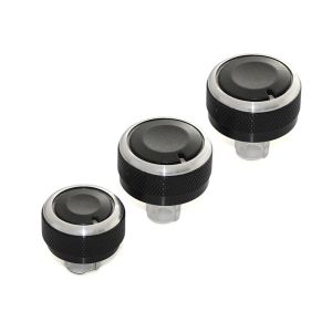 3Pcs Car AC Knob for Volkswagen VW Golf 5 MK5 Jetta Tiguan Touran Passta B6 B7 3C for Skoda Octavia A5 Air Conditioning Knobs