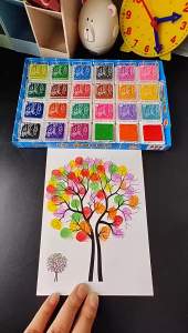 Childrens Finger Print Ink Game Kindergarten DIY Graffiti Toys Kids Creative Drawing Early Education Educational Toys For Girls