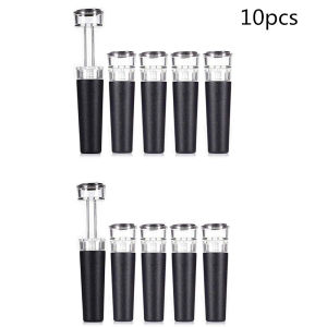 Vacuum Wine Bottle Stopper Reusable Wine Bottle Stoppers Built-in Vacuum Pump Leakproof Wine Bottle Sealer Silicone Caps