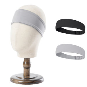 ที่คาดผมสีพื้นแบบยืดหยุ่น สำหรับปั่นจักรยาน วิ่ง ออกกำลังกาย โยคะ ผ้าคาดศีรษะสำหรับผู้ชายและผู้หญิง