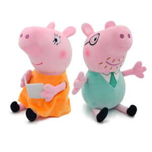 Peppa Pig Plush Dolls 30cm George Mummy Pig Daddy pig Cute Cartoon Anime Figure Kawaii Stuffed Plush Toys Kids Christmas Gifts