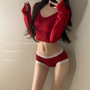 Hottie Pure Cotton Breathable Comfortable Underwear High Waist Triangle Pants White Edge Sweet Japanese Style Youth Girl Panties