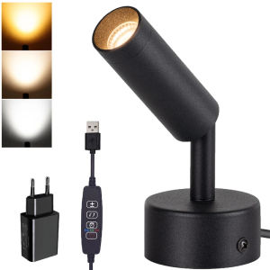 Indoor Spotlight LED Up Light 3000K-6000K Dimmable Floor Spot Light Accent Light 5W Indoor Uplighting Spotlight Lamp with Switch