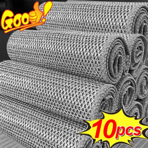 10Pcs Magic Cleaning Cloth Thickened Double -sided Metal Steel Wire Rags Kitchen Dish Pot Washdishing Cloths Towel Clean Tools
