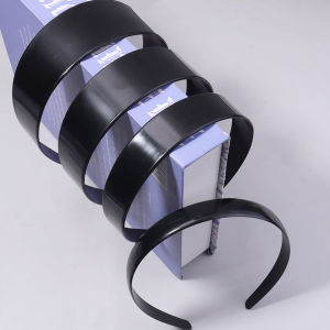 ที่คาดผมผ้าซาตินสีดำ 5 ชิ้น กว้าง 1.8-4.8 ซม. ที่คาดผมเด็กผู้หญิง ที่คาดผมพลาสติก ยางรัดผมเด็ก อุปกรณ์เสริมผม