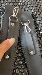 Sarung Kulit Pipa Panjang 1819cm Bahan Tebal Hitam