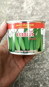 แตงกวา เดย์ลี 02/70 ขนาด 50 กรัม ลอตใหม่ ผลสีเขียวเข้ม ไส้เล็ก เนื้อหนา หวาน น้ำหนักดี ทรงกระบอก ผลยาว 12-14 ซม. อายุเก็บเกี่ยว 30-32 วัน npkplant