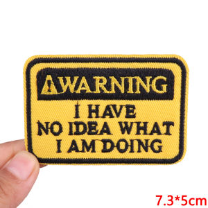 Cartoon Letter Patch Iron On Embroidered Patches For Clothing DIY Stripe Letter Badges Patches On Clothes Applique Decoration