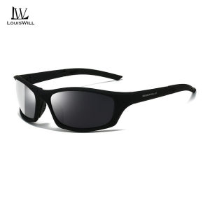 LouisWill Men Sunglasses Foldable Cycling Polarized Chameleon Glasses Driving Goggles Anti-glare Sun Glasses UV Protection Chic Retro Sunglasses