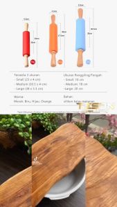 DFANCCIE ROLLING PIN SILICONE Penggiling Penggilas Adonan Silikon Anti Lengket