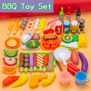 BBQ Food Toy Set Kids Pretend Play Set Cooking Kitchen Playset Baby Gift
