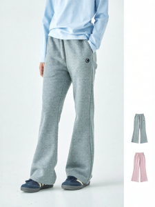 KECHU | Alphabetic Embroidered Casual Sweet and Fashionable Tapered Trouser