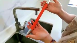 PL Adjustable Faucet Extension Hose Rotatable Bending Water Faucet Tube Pipe Hose Extender Adapter
