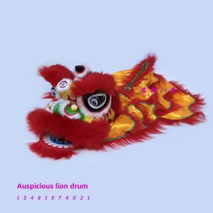 Plastic Wool Lion Kids Lion Head Drum Dance Lion Suit Xingshi South Lion Foshan Lion Drum Children Gong Drum