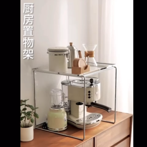 ✳️TSG65✳️ Kitchen Countertop Organizer Rack Kitchen Storage Rack Microwave Oven Rack Toaster Rack Air Fryer Rack Rice Cooker Rack Kettle Rack Coffee Machine Rack Mixer Rack Oven Holder Oven Stand Toaster Stand Seasoning Rack Spices Rack