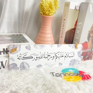 Pajangan Pintu Hiasan Dinding Assalamualaikum Mushola 30x10CM