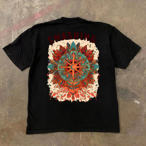 เสื้อยืดคอกลมแขนสั้นผ้าฝ้ายแท้พิมพ์ลายแฟชั่นฤดูร้อนสำหรับผู้ชาย ระบายอากาศได้ดี ทรงหลวม ปกติ จีนแผ่นดินใหญ่