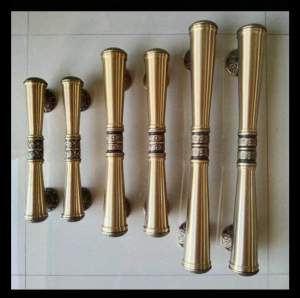handle pintu gada kuningan polos