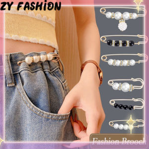 Zy Fashion Women Trouser Clip Clothing Pin Blouse Clipper Brooch Fasten Pant Collar Multifunctional Fashion Pearl Accessories