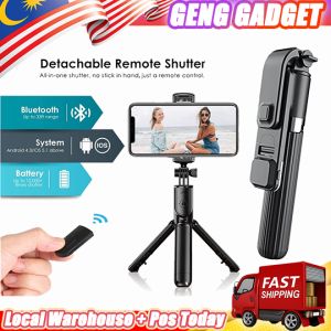 Multifunction Bluetooth Selfie Stick Tripod Monopod Phone Holder Stand Self Photography Wireless Control Extendable