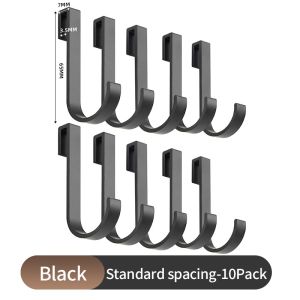 Heavy‑Duty Alloy S‑Shape Hooks Slidable Hook for Square Tube Storage Rack