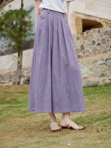 XIANGYING | Buttock Concealing A-Line Skirt