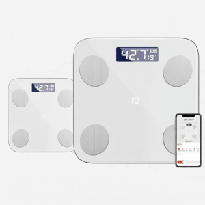 High Precision Small Electronic Weight Scale Body Fat Analyzer Home Use Smart Health Scale LED Display Square Shape
