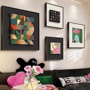 RUIBAHAO | 3D Dopamine Creative Art Decorative Paintings Living Room Sofa Background