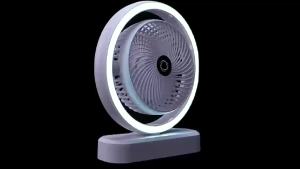 Quạt Để Bàn Mini Có Thể Sạc Lại & Cắm Điện Công Suất Gió Cao Với Điều Khiển Tốc Độ Thông Minh 360 Độ °   Quạt Làm Mát Xoay Được Cho Văn Phòng Tại Nhà