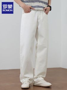 ROMON | Pure Cotton Loose Straight American Casual Jeans