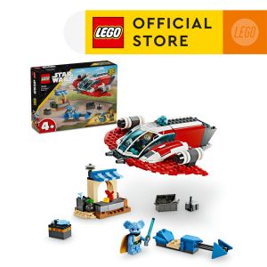 LEGO Star Wars 75384 The Crimson Firehawk Set (136 Pieces) - เสียงเงินเอื้อวอล์โดยกระทำหมดหยุ่น