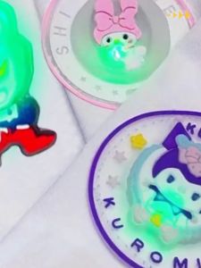 💖Ready stock💖 Kids Girls 3D Melody/Kuromi Light-up Tee (H159) 美乐蒂/库洛米亮灯衣