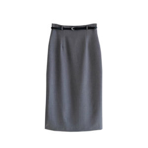 PIAOYA | Elegant Slimming High-Waist Straight Skirt for Petite