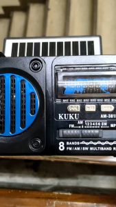 HUAYU KUKU AM-381BTS Solar Rechargeable Radio with Emergency Light Bluetooth Radio FM AM SW 8 BAND USB/TF PLAYE