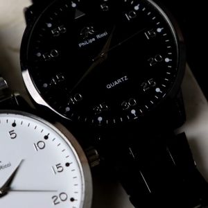 PhiLipe Ricci Jam Tangan Pria Rantai Besi Analog Black Series BLCK20 Free BOX