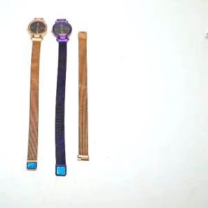 Dây đồng hồ thay thế bằng thép lưới nam châm  cỡ 15mm cho đồng hồ nữ