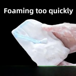Thickened Soap Bag Foaming Net Facial Cleanser Handmade Soap Foaming Net Face Wash Bathing Net Soap Bag Household Cleaning Tool