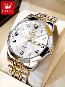OLEVS | Elderly Mens Digital Waterproof Quartz Watch