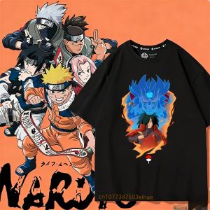 Bandai | Summer 2026 New Anime Work "Naruto" Pattern T-shirt with Print Short-sleeved Boys Casual Top Suitable for Teenagers to Wear