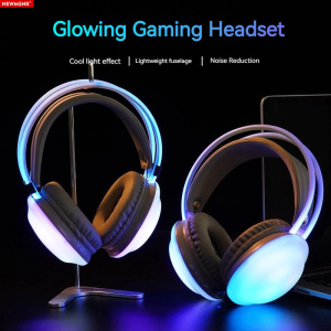 Gaming RGB Colorful Light Bluetooth Headphones HIFI Sound Wireless Earphones Noise Reduction Gamer Sports Headsets With HD Mic