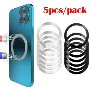 1-5pcs For Magnetic Plate Ring Universal Stickers Support Wireless Charger Metal Plate Sheet Car Phone Holder For iPhone Samsung