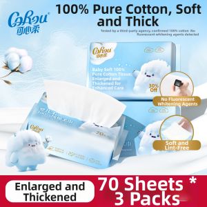 COROU | Soft Cotton Baby Face Towel 70pcs
