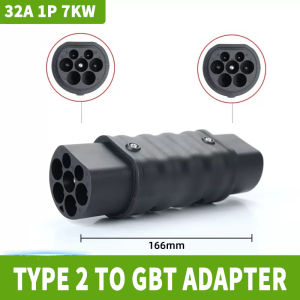 Bộ Chuyển Đổi Đầu Nối Sạc Xe Điện WUFEN EV Type 2 Sang GB/T 3.5KW-22KW 16A-32A Hợp Kim Đồng Mạ Bạc Nylon Dành Cho Bộ Sạc Thương Hiệu GBT Trung Quốc