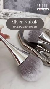 [Vainpot-SG] Silver Kabuki Nail Duster Brush