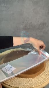 Plastik Display 10x275 Cm isi 100 lembar / Plastik Perlize / Plastik OPP Gantung untuk Kemasan Aksesoris & Snack