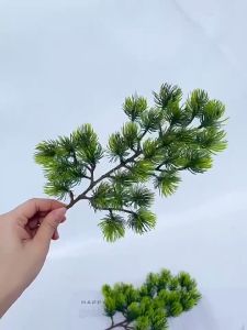 Cành cây lá tùng cây lá bách nhựa pvc VI138 làm bonsai decor trang trí tiểu cảnh